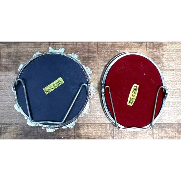 Vintage Ornate Metal Photo Frames With Floral & Filigree Designs Dollhouse - Picture 2 of 2